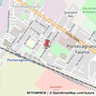 Mappa Via Umbria,  8, 84098 Pontecagnano Faiano, Salerno (Campania)