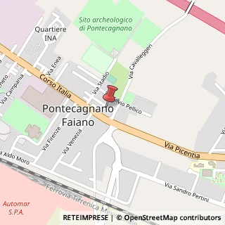 Mappa Corso Italia, 223, 84098 Pontecagnano Faiano, Salerno (Campania)