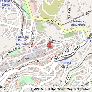 Mappa Via Pretoria, 253/B, 85100 Potenza, Potenza (Basilicata)