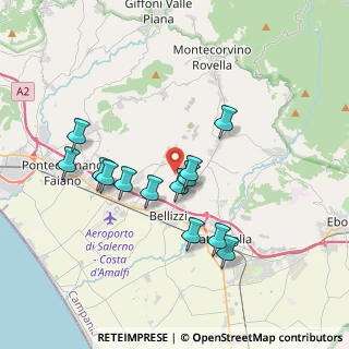 Mappa Via Santa Chiara, 84090 Montecorvino Pugliano SA, Italia (3.61077)