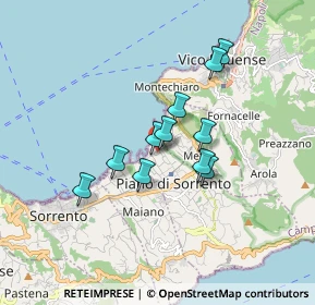 Mappa Via Madonna di Roselle, 80063 Piano di Sorrento NA, Italia (1.38091)