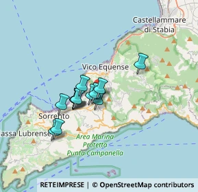 Mappa Segue Via Casa Iaccarino, 80062 Meta NA, Italia (2.60385)