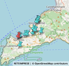 Mappa Segue Via Casa Iaccarino, 80062 Meta NA, Italia (2.58143)
