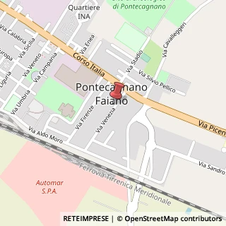 Mappa Via Venezia, 10, 84098 Pontecagnano Faiano, Salerno (Campania)