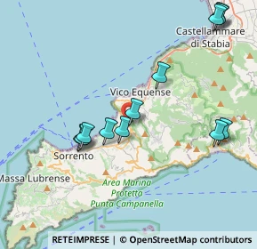 Mappa Strada Statale della Penisola Sorrentina, 80062 Meta NA, Italia (4.50167)