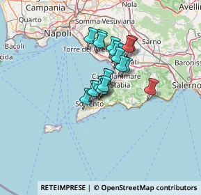 Mappa Strada Statale della Penisola Sorrentina, 80062 Meta NA, Italia (9.0605)