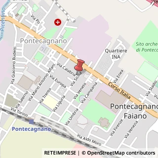 Mappa Via sicilia 39, 84098 Pontecagnano Faiano, Salerno (Campania)