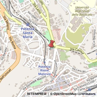 Mappa Via Angilla Vecchia, 27, 85100 Potenza, Potenza (Basilicata)