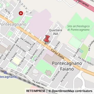 Mappa Corso Italia, 115, 84098 Pontecagnano Faiano, Salerno (Campania)