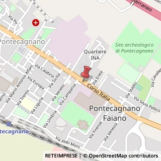 Mappa Corso Italia, 94, 84098 Pontecagnano Faiano, Salerno (Campania)