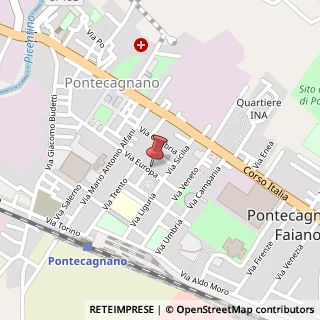 Mappa Via Maria Antonio Alfani, 44, 84098 Pontecagnano Faiano, Salerno (Campania)