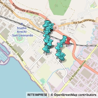 Mappa Via Fangarielli, 84100 Salerno SA, Italia (0.29679)