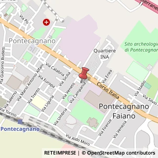 Mappa Via Campania, 16, 84098 Pontecagnano Faiano, Salerno (Campania)
