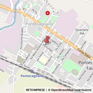 Mappa Via Europa, 85, 84098 Pontecagnano Faiano, Salerno (Campania)