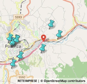 Mappa Via Macchia S. Luca 34 località Zona Industriale Riofreddo, 85100 Potenza PZ, Italia (2.74091)