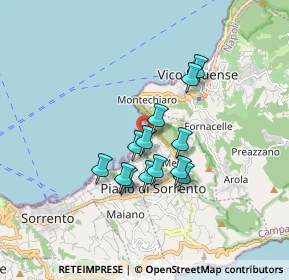 Mappa Via Madre Remigia Guercia, 80062 Meta NA, Italia (1.40077)