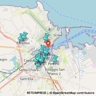 Mappa Via Ammiraglio Millo, 72100 Brindisi BR, Italia (1.71333)