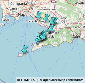 Mappa Via Alberi, 80062 Meta NA, Italia (8.53071)