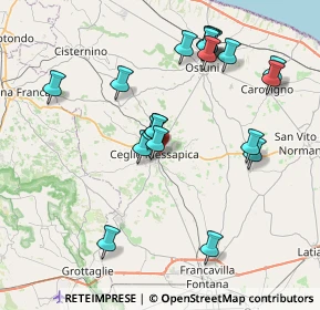 Mappa SS 581, 72013 Ceglie Messapica BR, Italia (8.513)