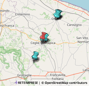 Mappa SS 581, 72013 Ceglie Messapica BR, Italia (5.943)