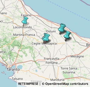 Mappa SS 581, 72013 Ceglie Messapica BR, Italia (11.12364)