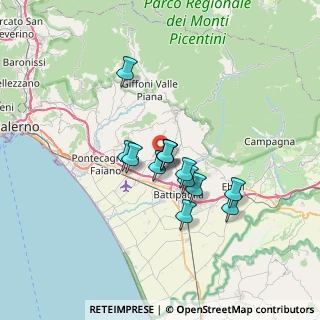 Mappa Via Amerigo Vespucci, 84090 Montecorvino Pugliano SA, Italia (5.34615)