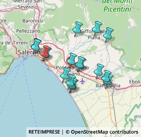 Mappa Via Pietro Mascagni, 84098 Pontecagnano Faiano SA, Italia (6.47353)