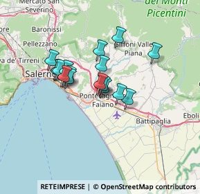 Mappa Via Pietro Mascagni, 84098 Pontecagnano Faiano SA, Italia (5.66056)