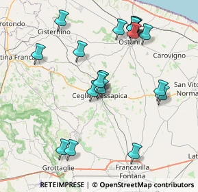 Mappa Vico II Francesco Argentieri, 72013 Ceglie Messapica BR, Italia (8.49)