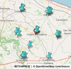 Mappa Piazza Caduti in Guerra, 72013 Ceglie Messapica BR, Italia (9.5915)