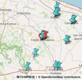 Mappa Piazza Caduti in Guerra, 72013 Ceglie Messapica BR, Italia (8.558)