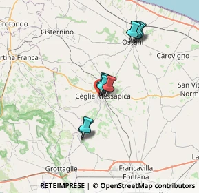 Mappa Piazza Caduti in Guerra, 72013 Ceglie Messapica BR, Italia (6.02077)