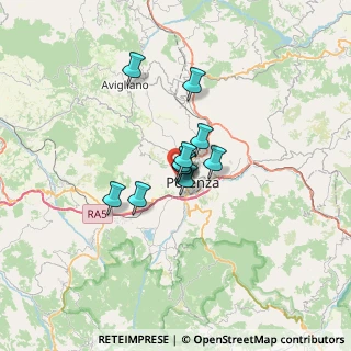Mappa Via dei Molinari, 85100 Potenza PZ, Italia (4.06636)