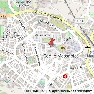 Mappa Via Nizza, 40, 72013 Ceglie Messapica, Brindisi (Puglia)