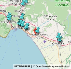 Mappa Via Lorenzo Spadafora, 84131 Salerno SA, Italia (9.61133)