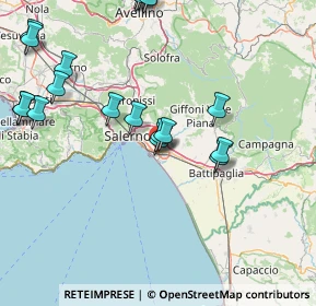 Mappa Via Fondo Dattero, 84131 Salerno SA, Italia (20.8605)