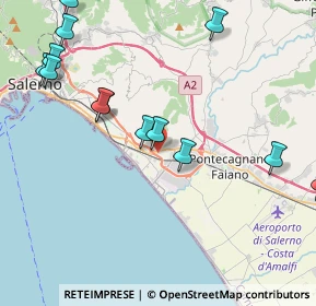 Mappa Via Fondo Dattero, 84131 Salerno SA, Italia (5.28077)