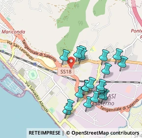 Mappa Via Fondo Dattero, 84131 Salerno SA, Italia (0.991)