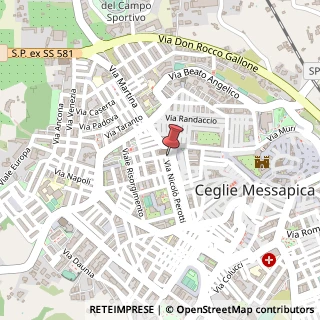 Mappa Via Francesco Petrarca, 1/3, 72013 Ceglie Messapica, Brindisi (Puglia)