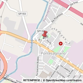 Mappa Via Tevere, 32, 84098 Pontecagnano Faiano, Salerno (Campania)