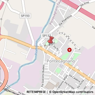 Mappa Via Tevere, 40, 84098 Pontecagnano Faiano, Salerno (Campania)