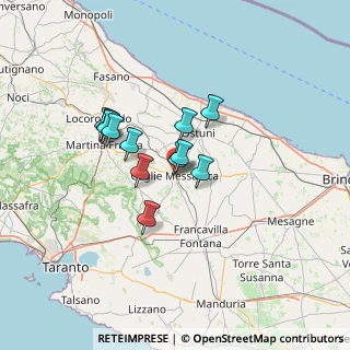 Mappa Via Chiesa, 72013 Ceglie Messapica BR, Italia (10.3725)