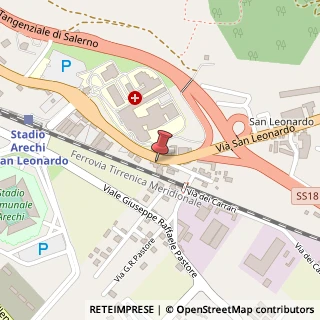 Mappa Via San Leonardo, 135, 84131 Salerno, Salerno (Campania)