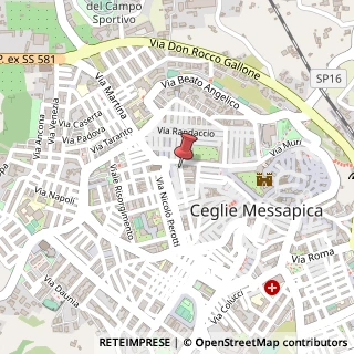 Mappa Via San Rocco, 73, 72013 Ceglie Messapica, Brindisi (Puglia)