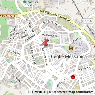 Mappa Corso Verdi, 20, 72013 Ceglie Messapica, Brindisi (Puglia)