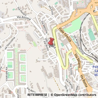 Mappa Via Aosta, 36, 85100 Potenza, Potenza (Basilicata)