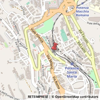 Mappa Via Angilla Vecchia, 136, 85100 Potenza, Potenza (Basilicata)