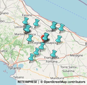 Mappa Viale Europa, 72013 Ceglie Messapica BR, Italia (11.55444)