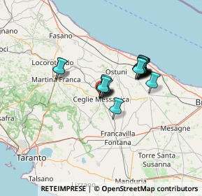 Mappa 40°19'29. 17°34'25., 72013 Ceglie Messapica BR, Italia (10.4585)