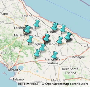 Mappa 40°19'29. 17°34'25., 72013 Ceglie Messapica BR, Italia (11.7545)
